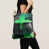 Bubbling Witch's Cauldron Halloween Tote Bag (Dichtbij)