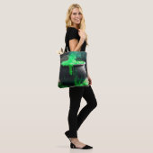 Bubbling Witch's Cauldron Halloween Tote Bag (Op model)