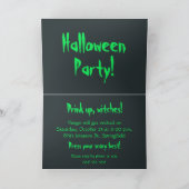 Bubbling Witch's Cauldron Halloween Uitnodiging (Binnen)