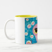 Bubbling with Love Tweekleurige Koffiemok (Links)