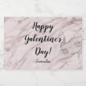 "Bubbly affectie" gepersonaliseerde mini sprankele Sparkling Wijnetiket (Enkel label)