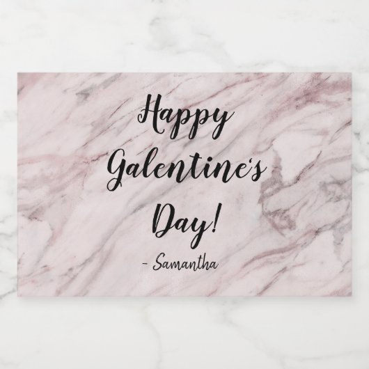 "Bubbly affectie" gepersonaliseerde mini sprankele Sparkling Wijnetiket (Enkel label)