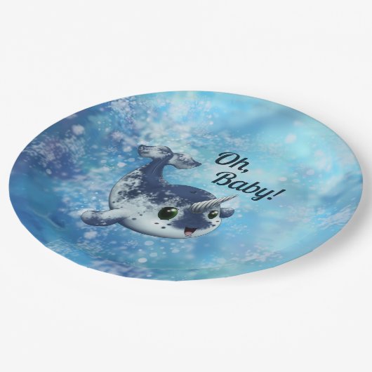 Bubbly Baby Narwhal Paper Bord (Gekanteld)