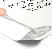 Bubbly Bar Drink Bord Poster (Hoek)