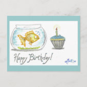 "Bubbly Birthday" postcard Briefkaart (Voorkant)