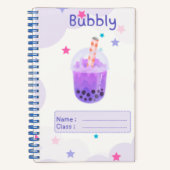 Bubbly boba notitieboek 🧋🫧 (Voorkant)