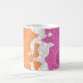 Bubbly Bohemian Groovy Abstract Lesbisch Pride Fla Magische Mok (Center)