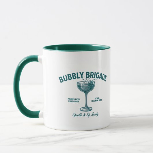 Bubbly Brigade Sparkle & Sip Genootschap Mok (Links)
