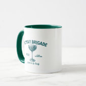 Bubbly Brigade Sparkle & Sip Genootschap Mok (Voorkant links)