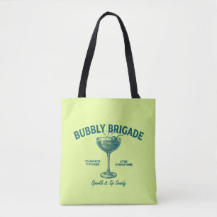 Bubbly Brigade Sparkle & Sip Genootschap Tote Bag