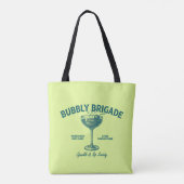 Bubbly Brigade Sparkle & Sip Genootschap Tote Bag (Achterkant)