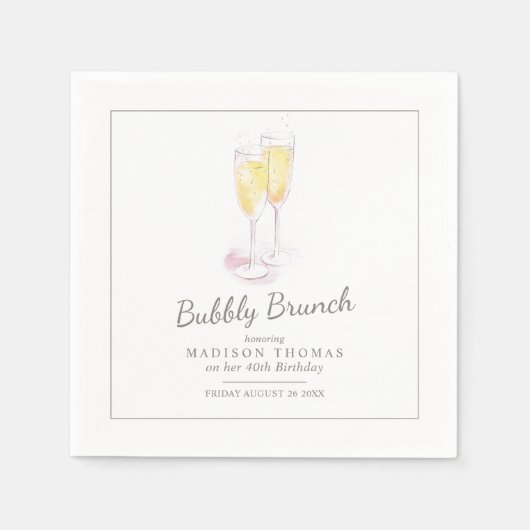 Bubbly brunch champagne bubbels evenement servette servet (Voorkant)