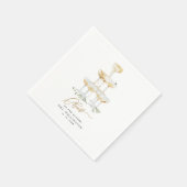 Bubbly Brunch Champagne groen Vrijgezellenfeest Servet (Hoek)