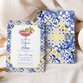 Bubbly Brunch Mediterraan Citroen Vrijgezellenfees Kaart