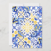 Bubbly Brunch Mediterraan Citroen Vrijgezellenfees Kaart (Achterkant)