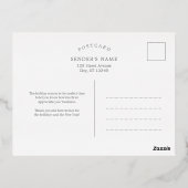 Bubbly Cheer FOLIE Zakelijk Vakantie Briefkaart (Achterkant)