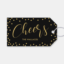 Bubbly Cheer Holiday Label Kerstcadeau Tags Cadeaulabel