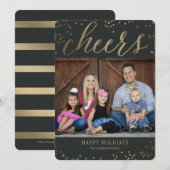 Bubbly Cheers BEWERKBARE KLEUR Vakantie Foto Kaart (Voorkant / Achterkant)
