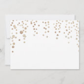 Bubbly Cocktails Gold Glitter Bachelorette Party Kaart (Achterkant)