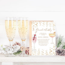 Bubbly Cocktails Gold Glitter Bridal Brunch
