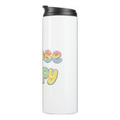 Bubbly Font "Choose Happy" Quote Thermosbeker (Geroteerd rechts)