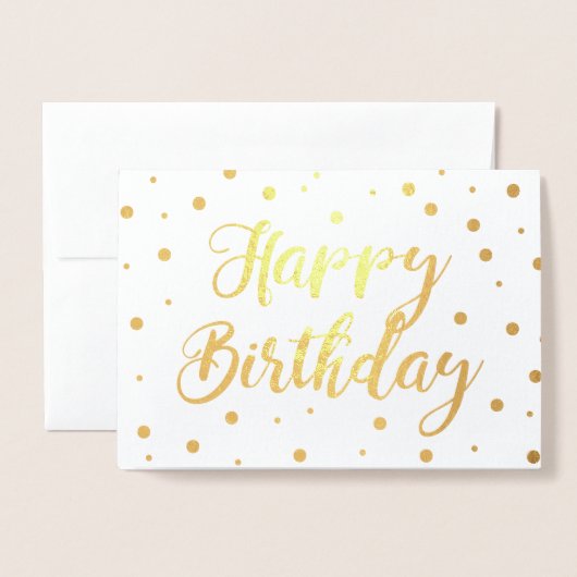 Bubbly Happy Birthday Folie Kaarten (Voorkant met envelop)