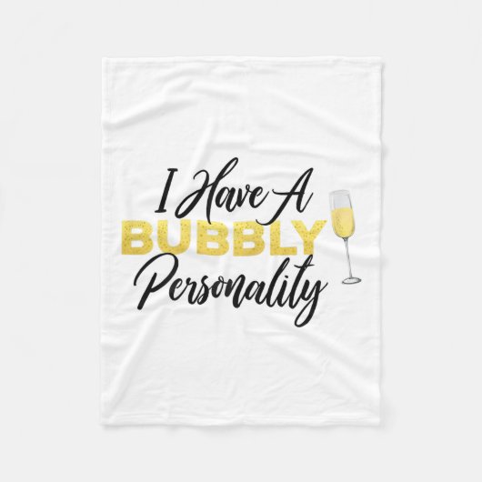 Bubbly Ity _ Champagne_wine Lover Quote Fleece Deken (Voorkant)