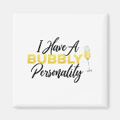 Bubbly Ity _ Champagne_wine Lover Quote Magneet (Voorkant)