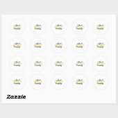Bubbly Ity _ Champagne_wine Lover Quote Ronde Sticker (Vel)