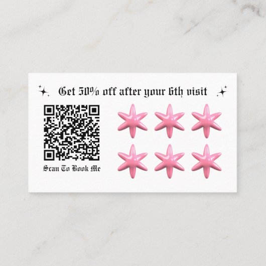 Bubbly Loyalty-Visitekaartje Visitekaartje (Achterkant)