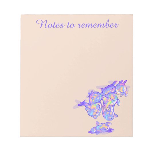 Bubbly notes to remember notitieblok (Voorkant)