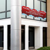 Bubbly Red Car Wash Business aanpassen Spandoek (Buitenkant Gebouw)