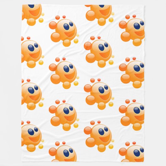 BUBBLY SUN FLEECE DEKEN (Voorkant)