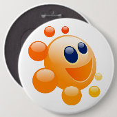 BUBBLY SUN RONDE BUTTON 6,0 CM (Voorkant /achterkant)