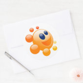 BUBBLY SUN RONDE STICKER (Envelop)