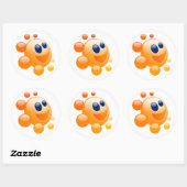 BUBBLY SUN RONDE STICKER (Vel)