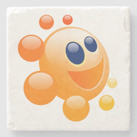 BUBBLY SUN STENEN ONDERZETTER (Voorkant)