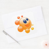 BUBBLY SUN VIERKANTE STICKER (Envelop)