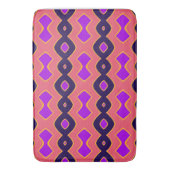 Bubbly Wave roze paarse Badmat (Voorkant Verticaal)