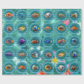 Bubbly Zeeen 3 inpakpapier rollen (Vlak)