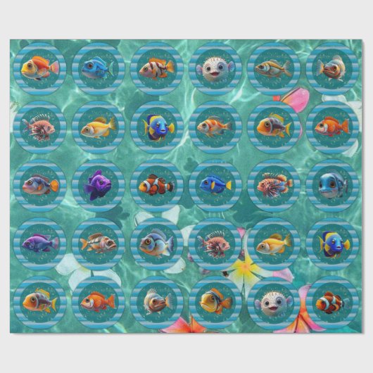 Bubbly Zeeen 3 inpakpapier rollen (Vlak)