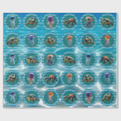 Bubbly Zeeen 5 inpakpapier rollen (Vlak)