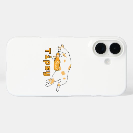BubblyCuddle Beer Cat Case-Mate iPhone Case (Achterkant (horizontaal))