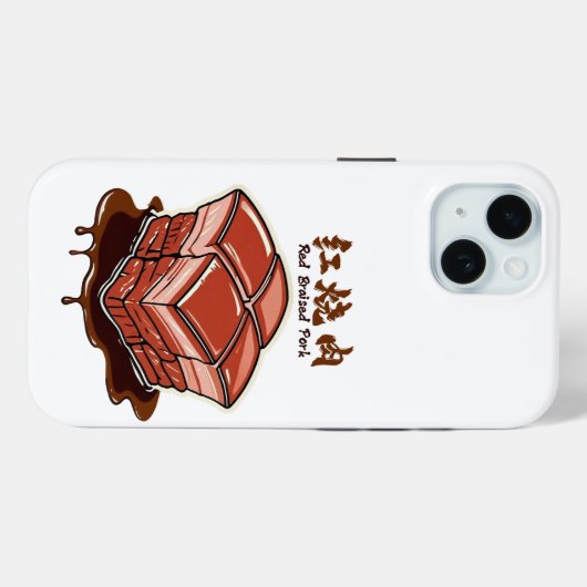 BubblyCuddle rood gestoofd varkensvlees Case-Mate iPhone Case (Achterkant (horizontaal))