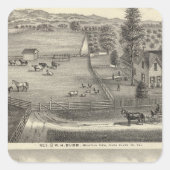 Bubbresidenties Vierkante Sticker (Voorkant)