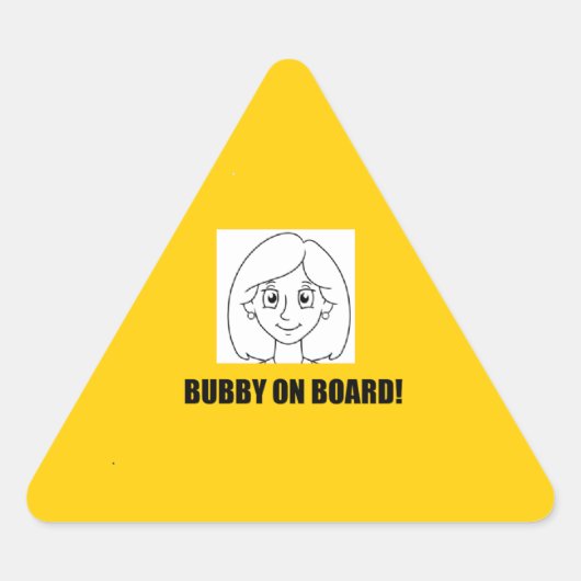 Bubby Aan Boord! Sticker (Voorkant)