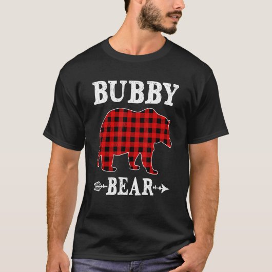 Bubby Beer Kerstmis Pajama Red Pset Buffalo Fami T-shirt (Voorkant)