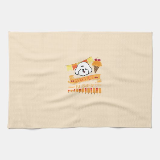 bubby houdt van ijs theedoek (Horizontaal)