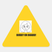 Bubby On Board! Sticker (Voorkant)