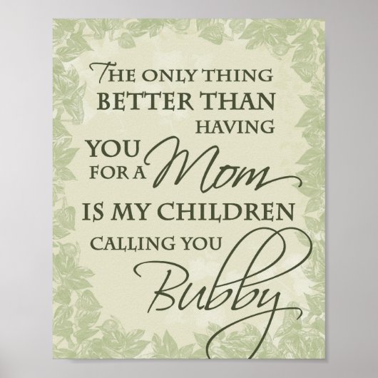 Bubby Poster (Voorkant)